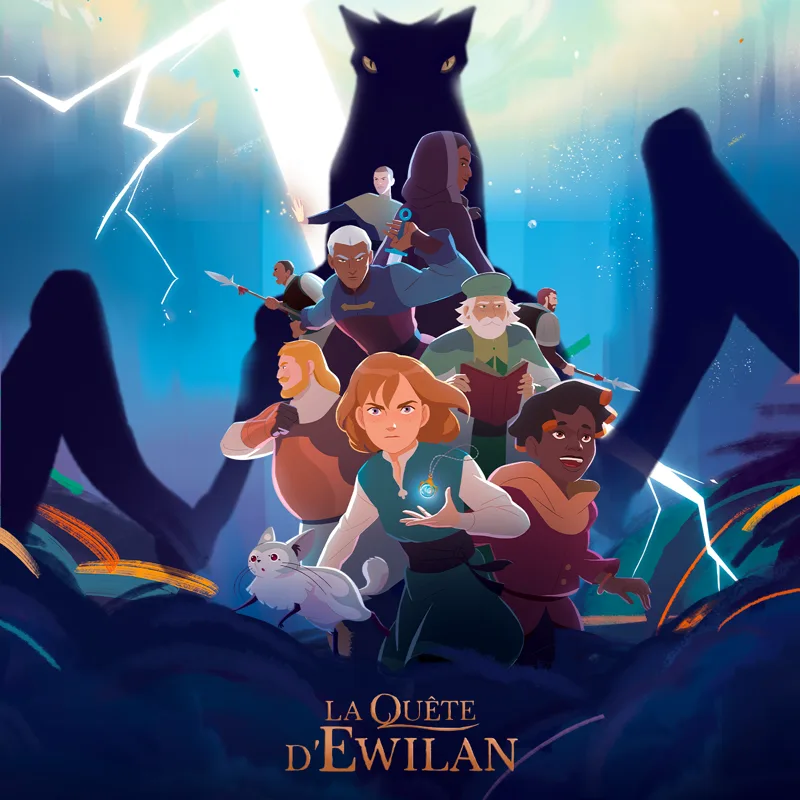 La Quête d'Ewilan — Affiche officielle de la série animée 2D par Andarta Pictures